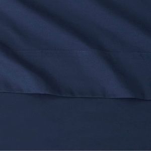 Parachute KiNG Percale TOP Sheet in dark blue. Used once in guest bedroom.